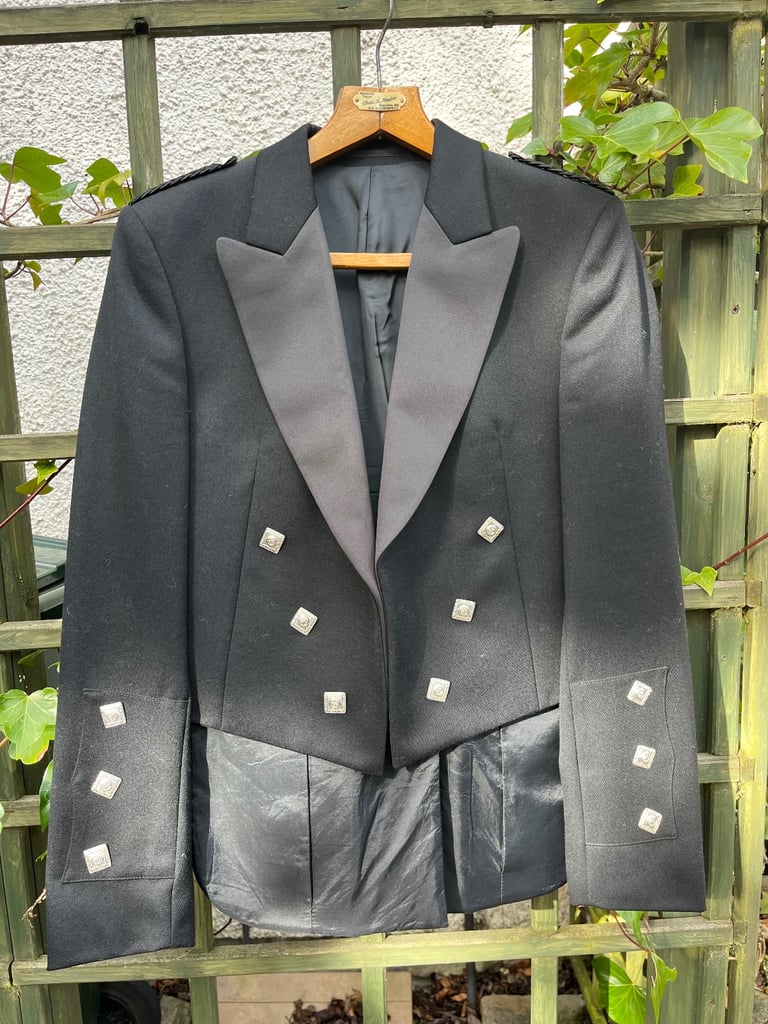 image for Black Wool Kilt Jacket 40’’ M