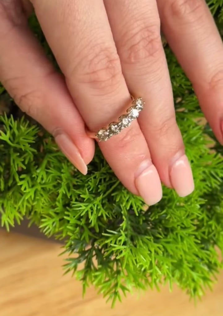 IGI Natural diamonds 1.13 ct. VS ring 14k gold size O1/2.