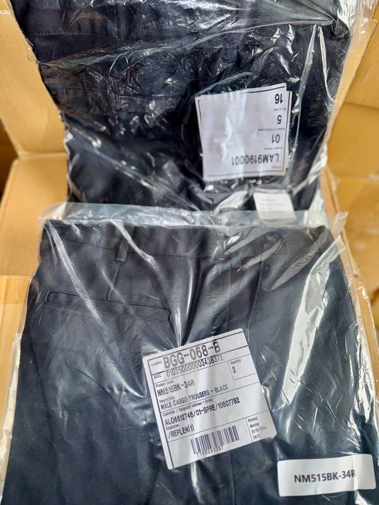 Various Workwear Hi Vis Jackets Orange Yellow Polos Cargo Trousers, NEW