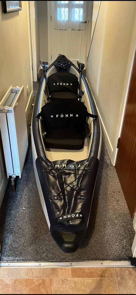 image for Fohn 2 person inflatable Kayak with 2 life jackets rrp £599