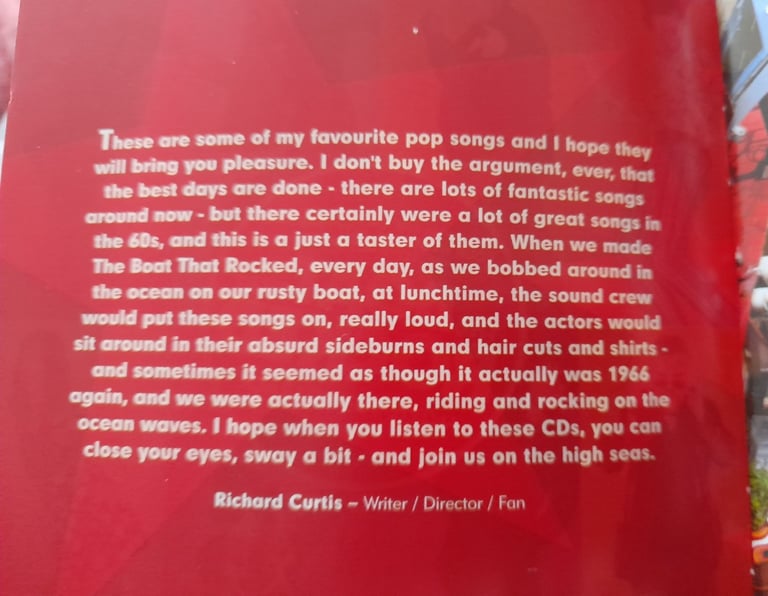  2 CDs - RADIO CAROLINE - THE BOAT THAT ROCKED SOUNDTRACK, 36 GREATEST SONGS FROM THIS ICONIC TIME