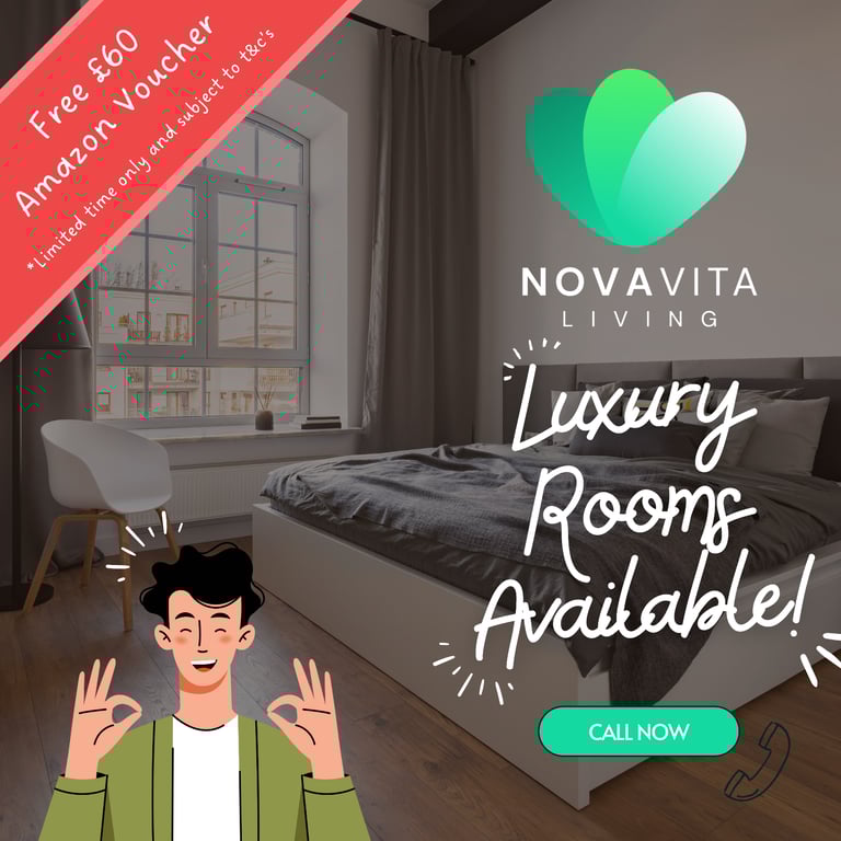  Premium Shared Accommodation Supported Living for Homeless, Benefits, Emergency DSS Ref 130