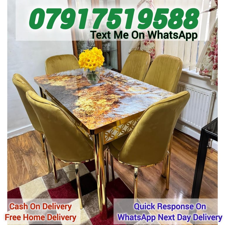 Dining table with chairs