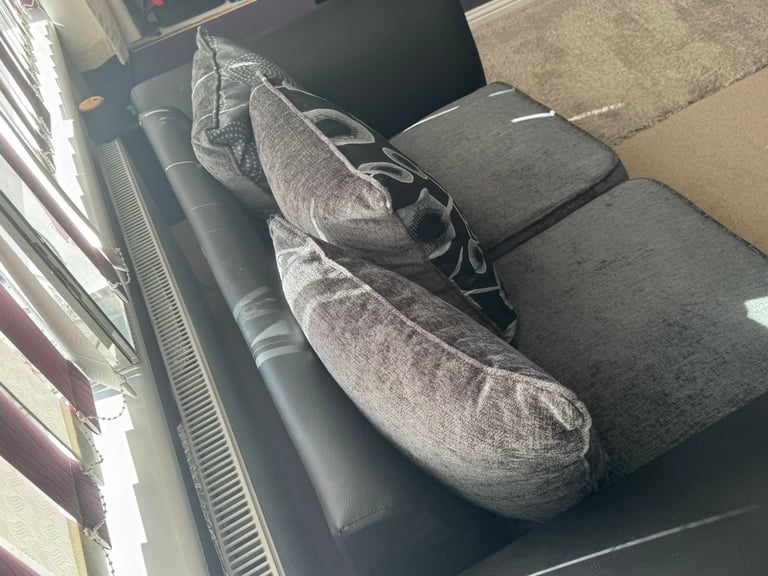 1 x 2 seater sofa and puffe