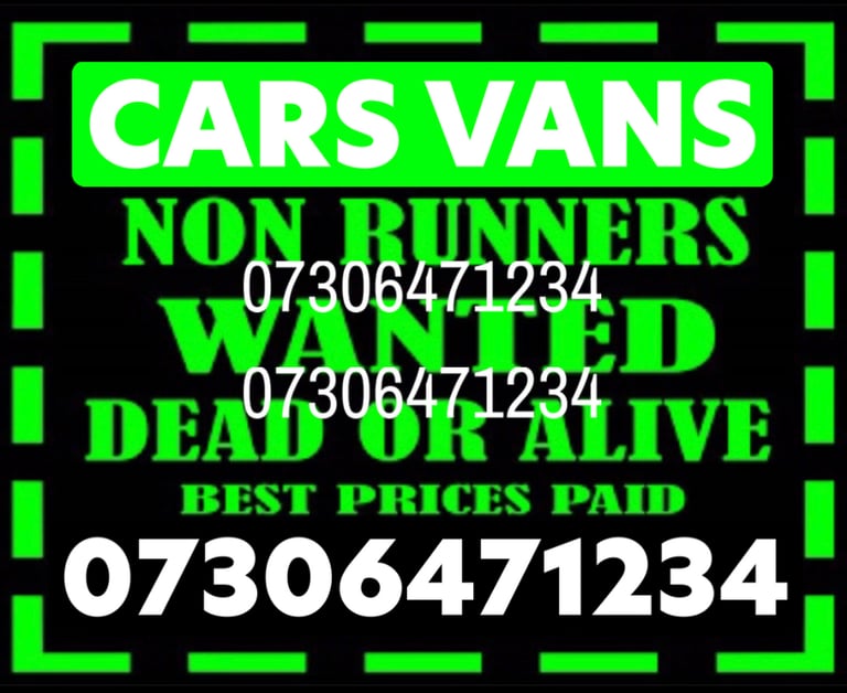 ✅♻️ CASH FOR CARS JEEPS VANS WANTED SELL YOUR SCRAP DAMAGED NON ULEZ VEHICLES ANYTHING COLLECT FAST 