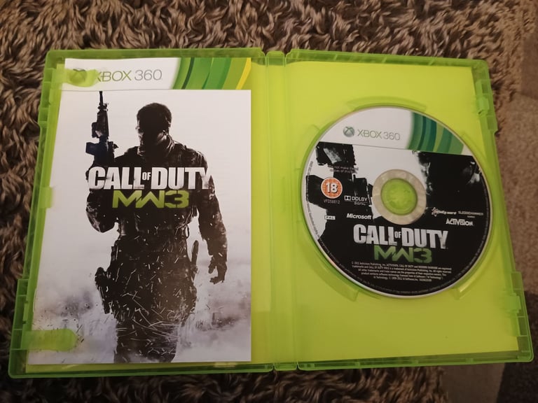 Xbox 360 Call of Duty MW3 game