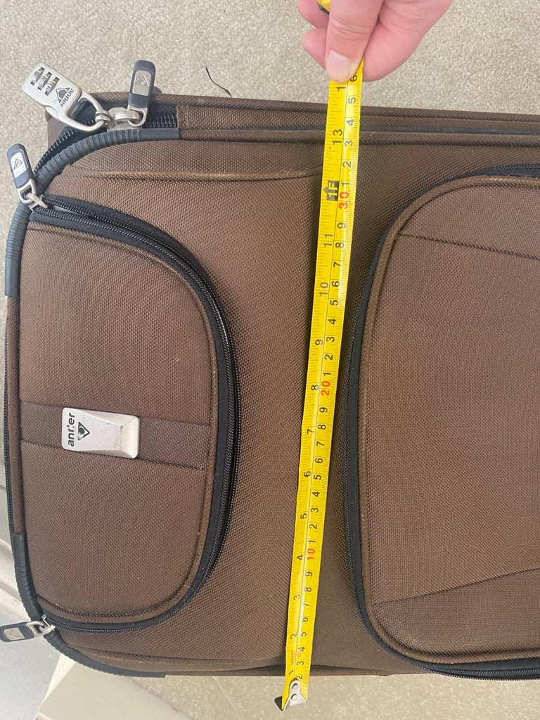 Antler small luggage with wheels,expendable telescopic handle 