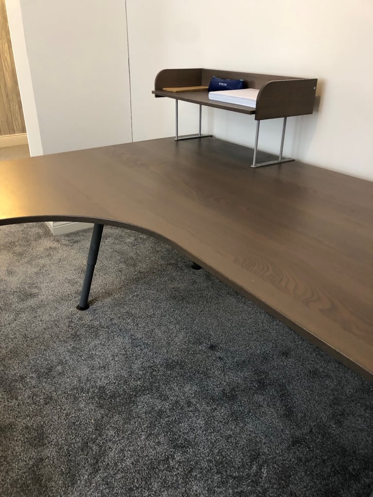 Large office desk with adjustable legs(light oak)