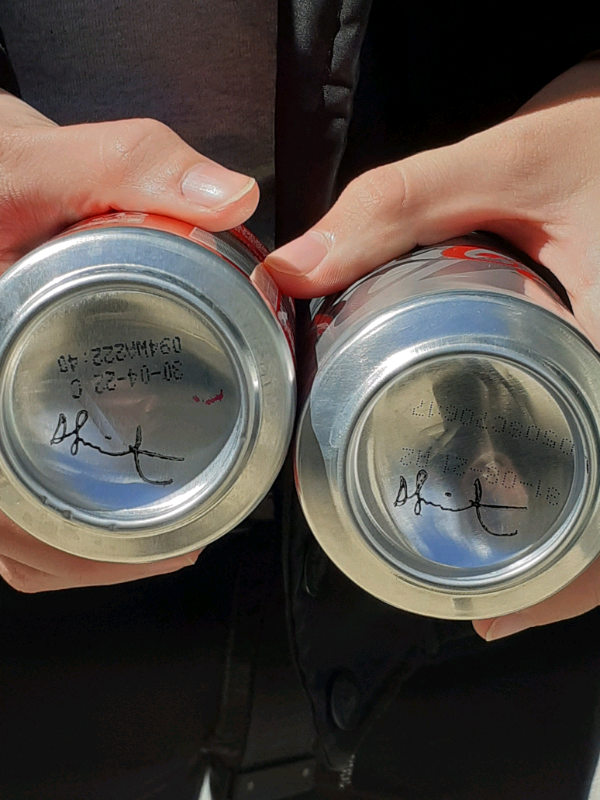 Damien Hirst signed Coca-Cola Cans 