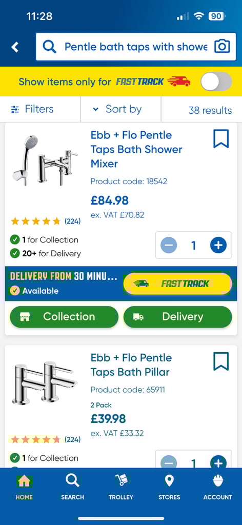 image for Sink &  bath mixer taps with shower head