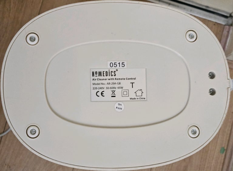HoMedics oscillating tower air purifier cleaner Model AR-29A-GB