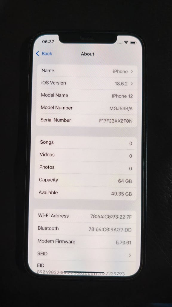Sim free iPhone 12 64gb