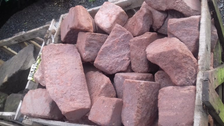 Red Sandstone Walling Blocks *Rockery *