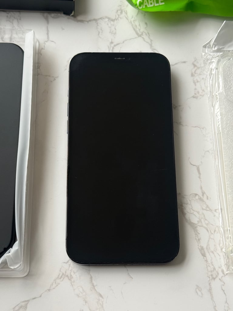 ✅📲APPLE IPHONE 12 PRO MAX 128GB IN PACIFIC BLUE UNLOCKED WITH NEW CASES