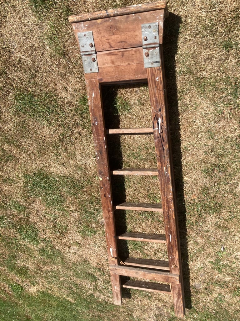 Vintage wooden ladders 