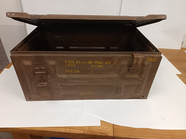 Brown Steel Ammo Box Military Storage Box