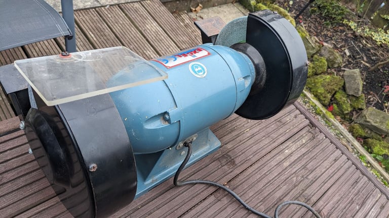 Excel Machine Tools GR-B202 8-inch heavy-duty industrial bench grinder 