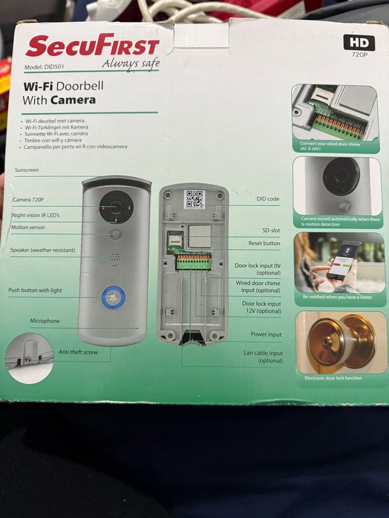 Wifi doorbell with camera