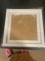 white 10x10 wall mountable only picture frame brand new 