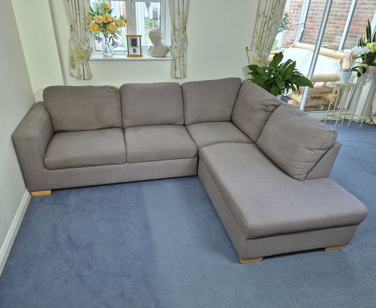 John Lewis Cooper Chaise End Corner Sofa in Grey RRP £1650 *FREE LOCAL DELIVERY*
