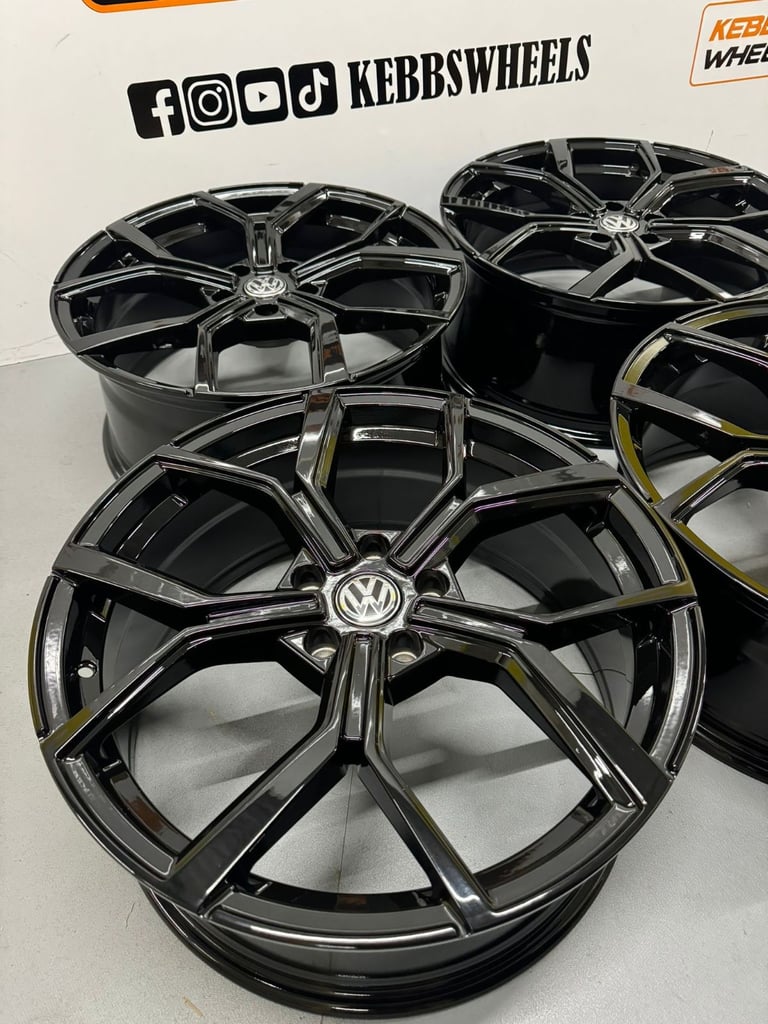19" VW 2024 ESTORIL GOLF R GTI STYLE ALLOY WHEELS AUDI A3 S3 GOLF R GTI SCIROCCO CADDY