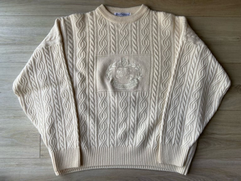 image for Burberry Vintage Wool Jumper Made In England