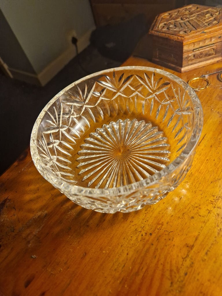 Crystal Bowl.Good Condition No Chips or Cracks