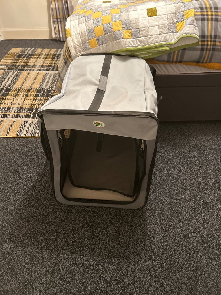 Free soft bodied dog crate small to medium