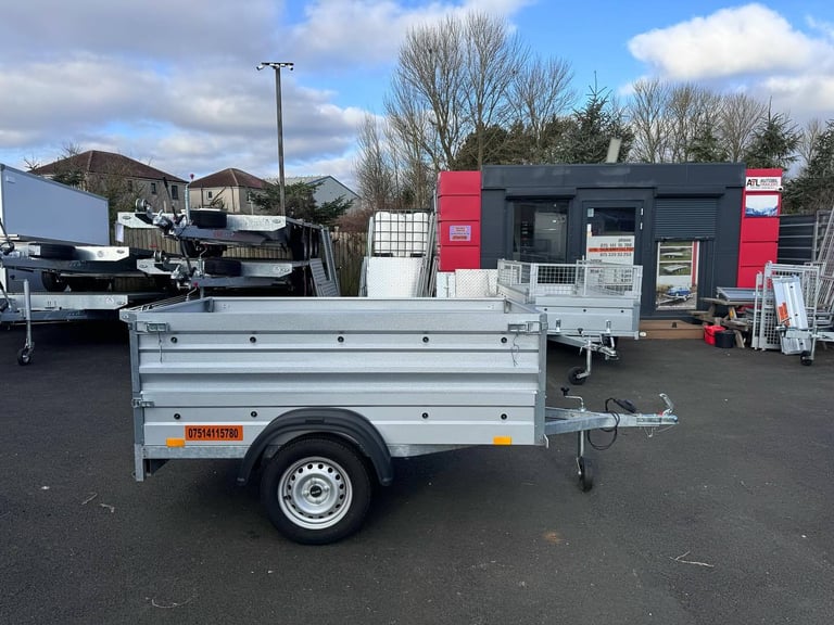 BRAND NEW 6ft x 4ft SINGLE AXLE DOUBLE BROADSIDE TRAILER