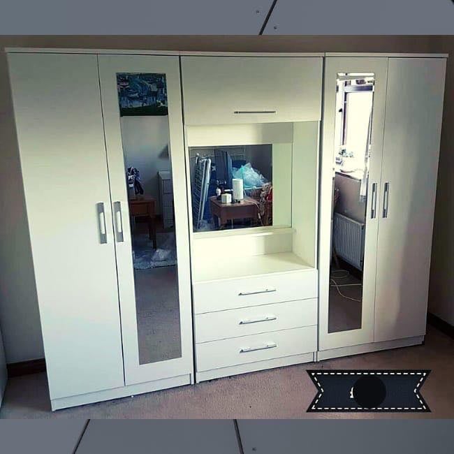 Modern Bedroom Furniture. Bedroom Suit Includes Bedside Tables, Chest of Drawers and Wardrobes