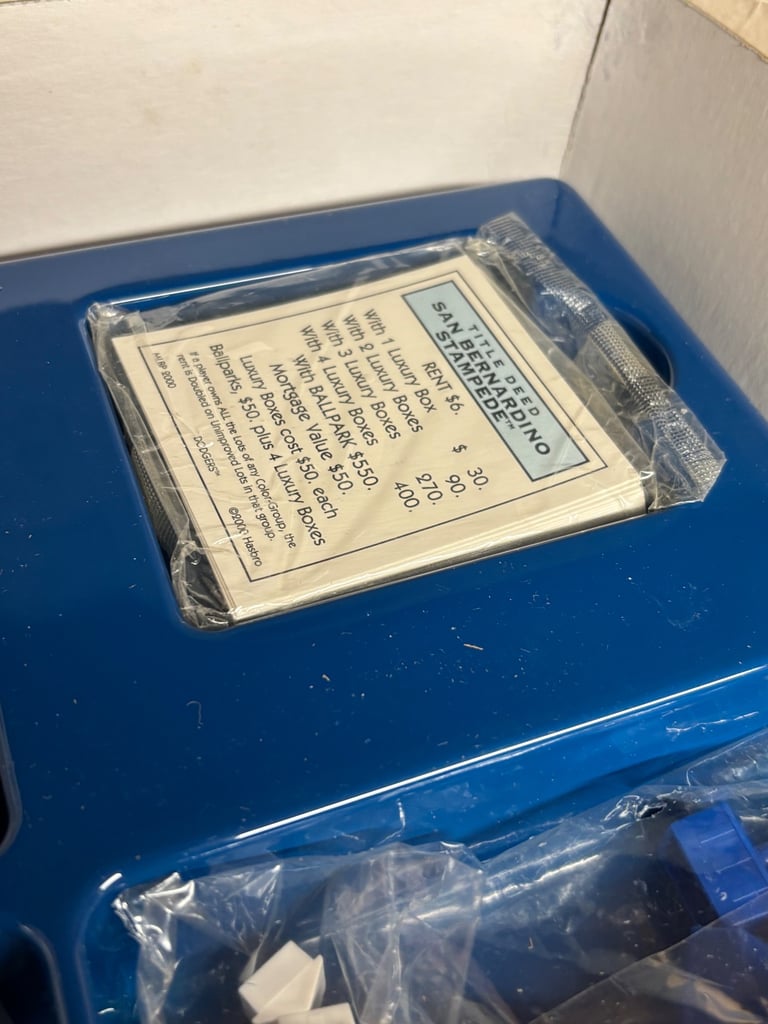 Baseball Dodgers Collectors Edition Monopoly Sealed Game