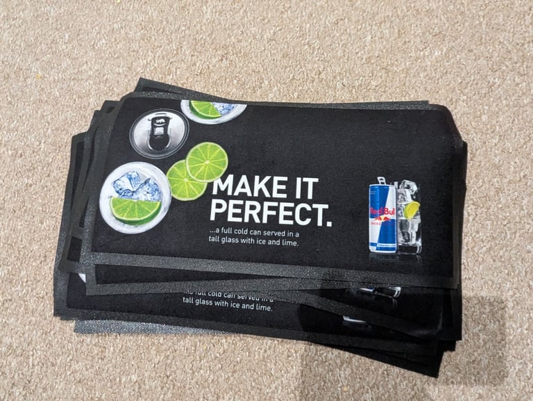 Red Bull Bar Runner Rubber Drip Mat