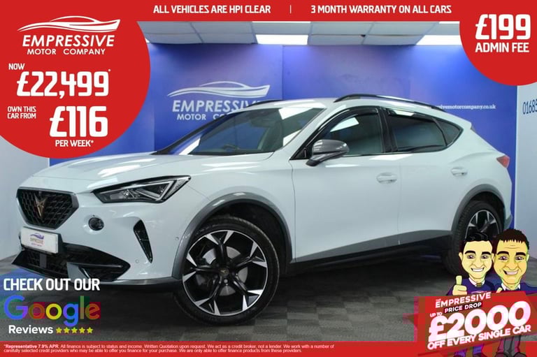 image for 2023 Cupra Formentor 1.5 TSI V2 SUV 5dr Petrol DSG Euro 6 (s/s) (150 ps) HATCHBACK Petrol Automatic