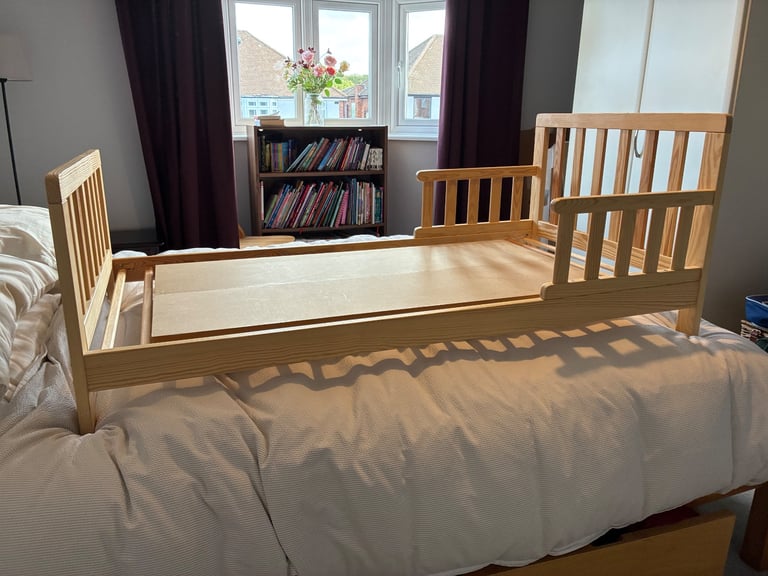 Kids toddler cot bed and mattress