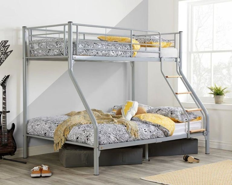 image for Flat Sale !! Trio Metal Bunk beds Frames With optional Mattress - order Now 