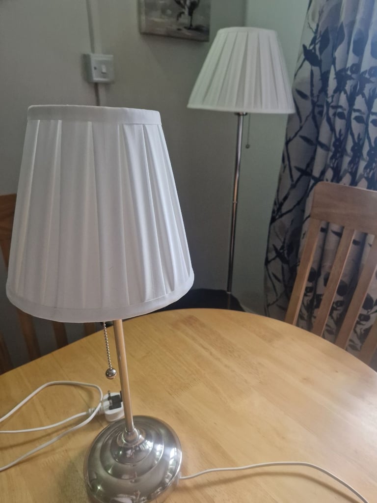 Ikea floor lamp and table lamp