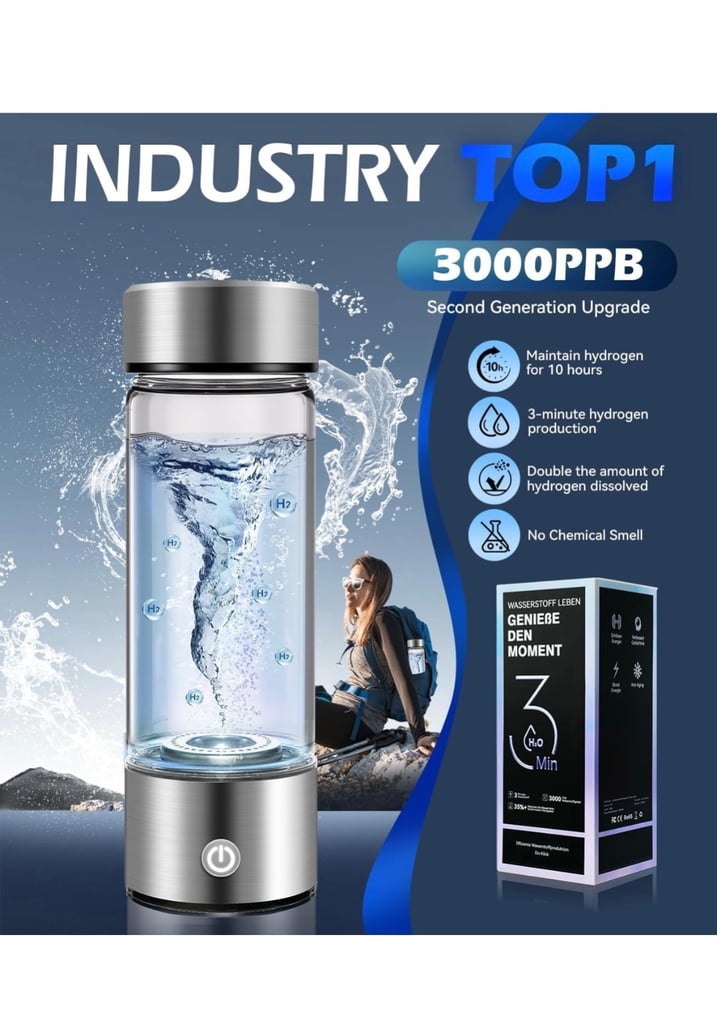 Upgraded hydrogen water new in box