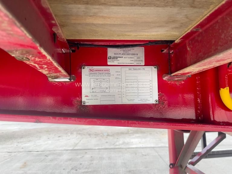 LAWRENCE DAVID 4300MM CURTAINSIDE TRAILER 