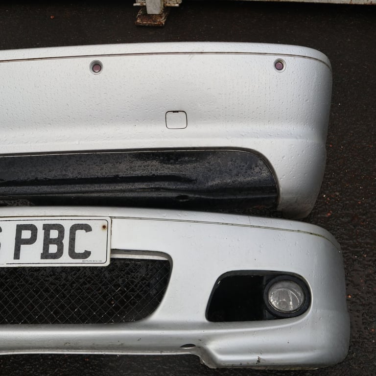 BMW E46 COUPE CABRIO M SPORT BODY KIT BUMPERS SIDESKIRTS TITAN SILVER