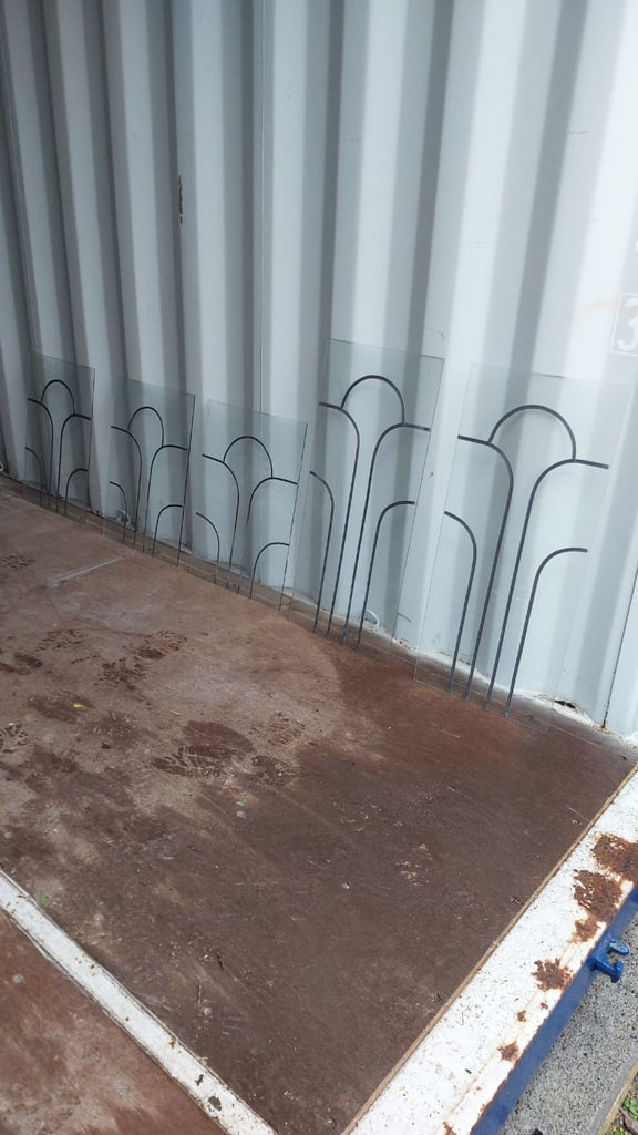 image for 5 Pieces of Glass (Removed From Display Cabinet Doors)