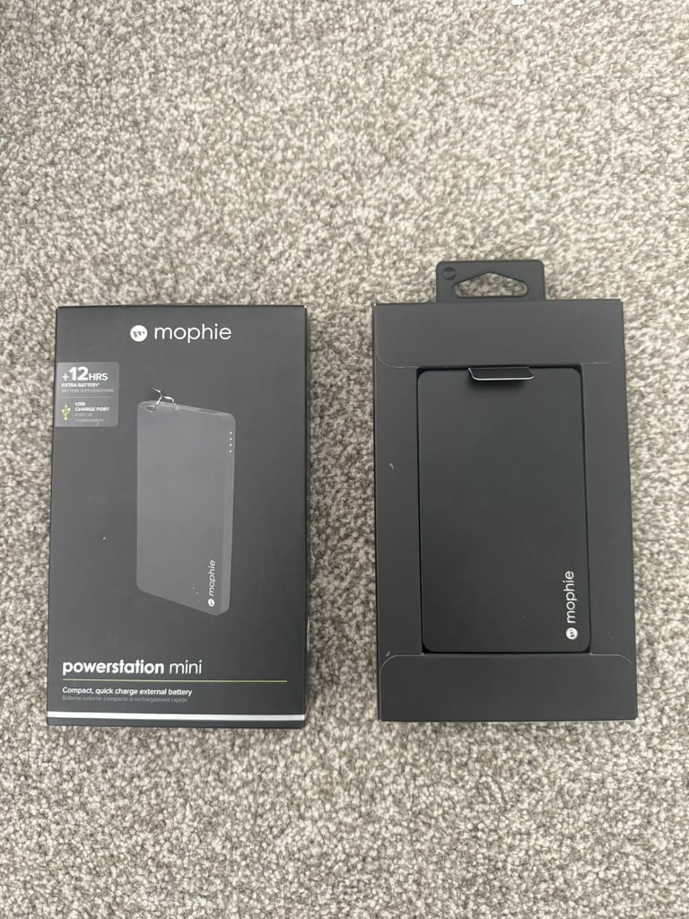 Mophie Powerstation Mini – Black – 3000mAh Portable Charger