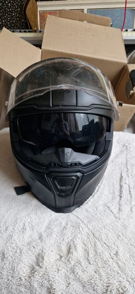 image for Nexx Motorbike helmet (inc shaded visor) + Xl Biker Jacket