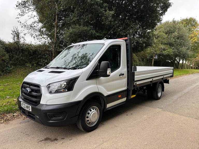 2022 Ford Transit 350 L4 2.0 TDCI ECOBLUE 130BHP [EURO 6] DRW XLWB DROPSIDE PICK-UP CHASSIS CAB D...