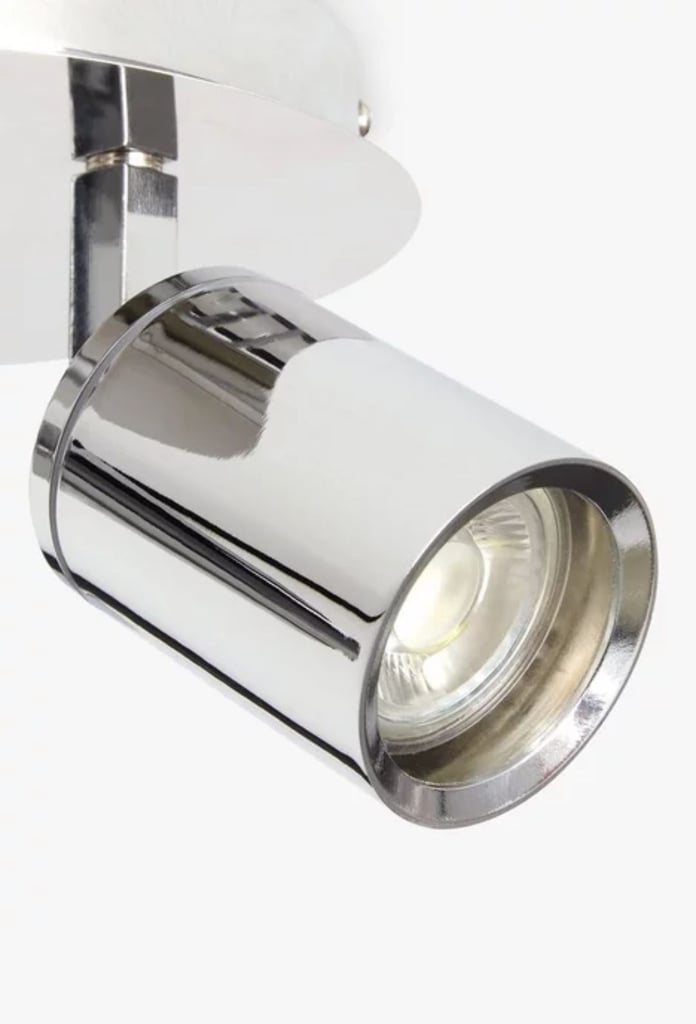 John Lewis Andorra LED 3 Arm Ceiling Plate Light Chrome RRP90 - Light number 2