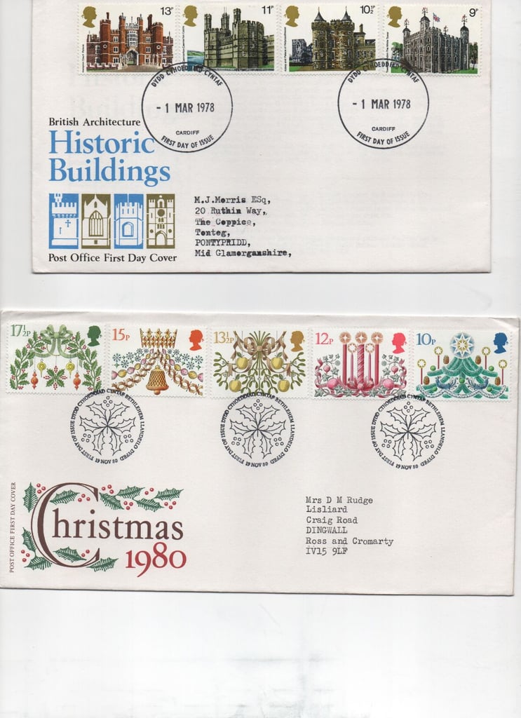 120 Wales first day covers
