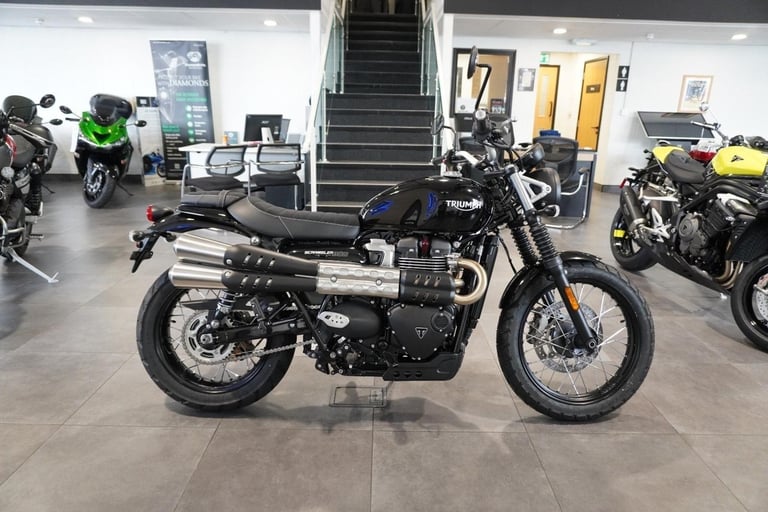 Triumph Scrambler 900, 2025, Jet Black. IN STOCK NOW