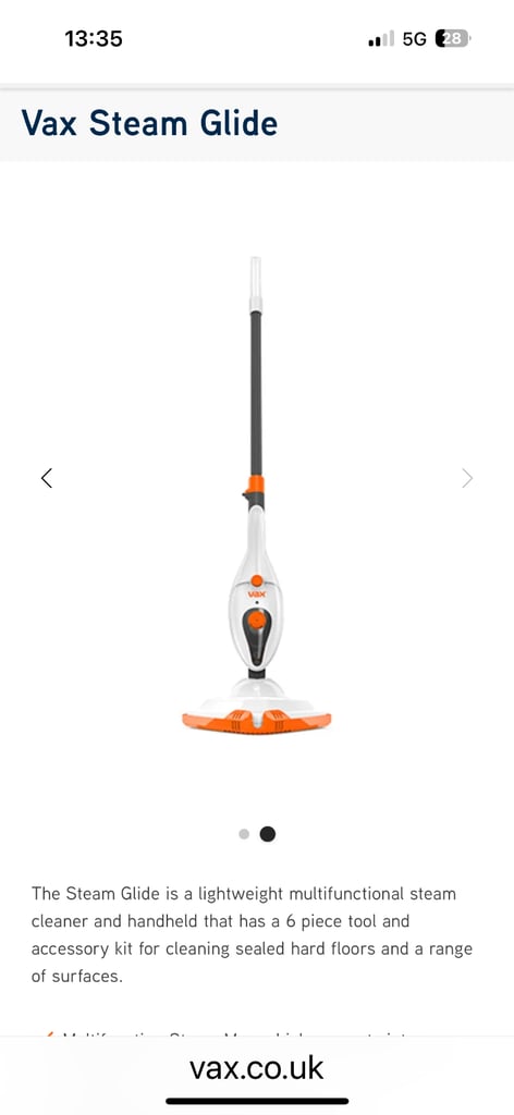 Vax SteamGlide Steam Cleaner