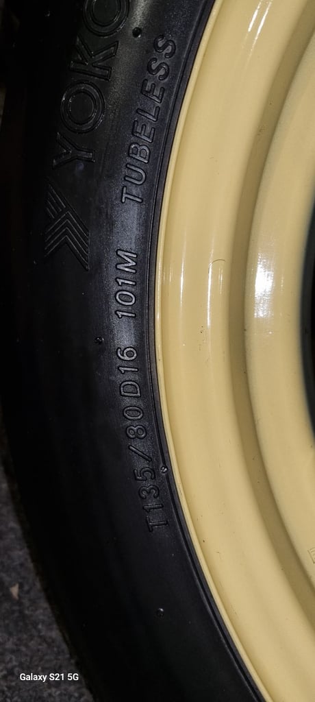 Toyota prius spare wheel 
