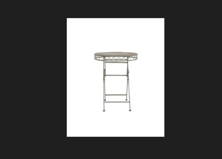 image for BRAND NEW , Bentley Wrought Iron Feminine Table Grey . BOXED FOR PICK UP 