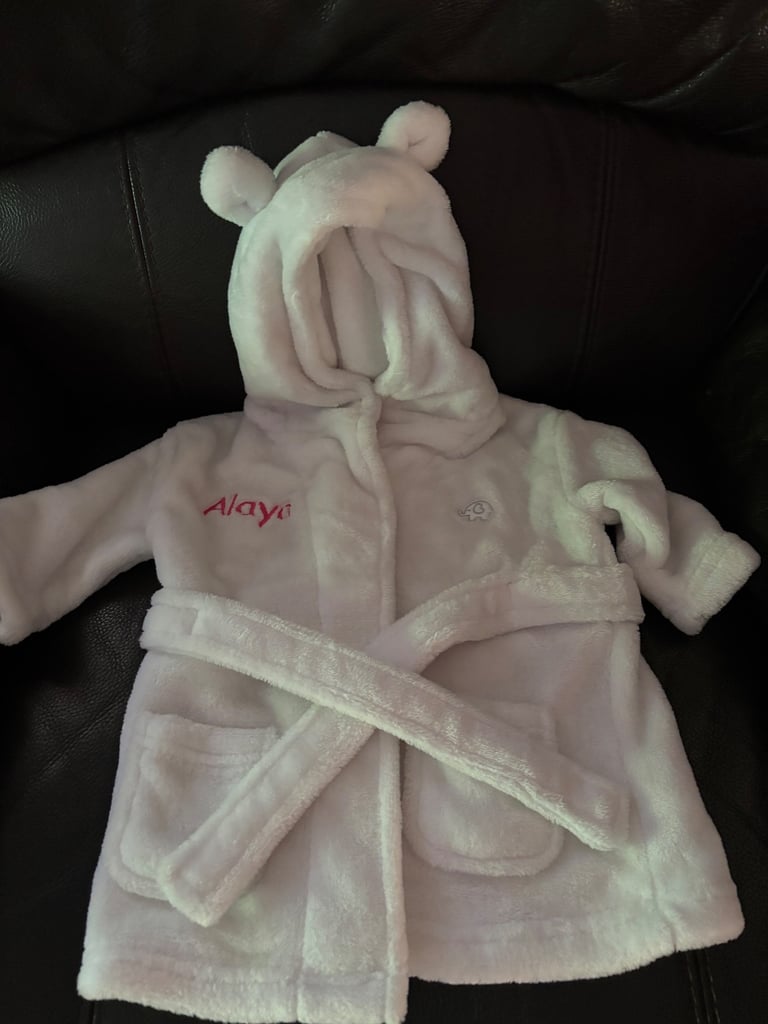 As new baby dressing gown 